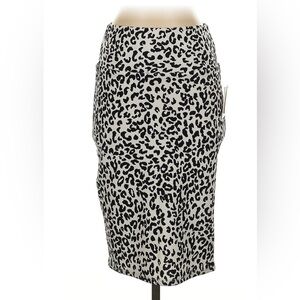 LuLaRoe Black and White Animal Print Pencil Skirt